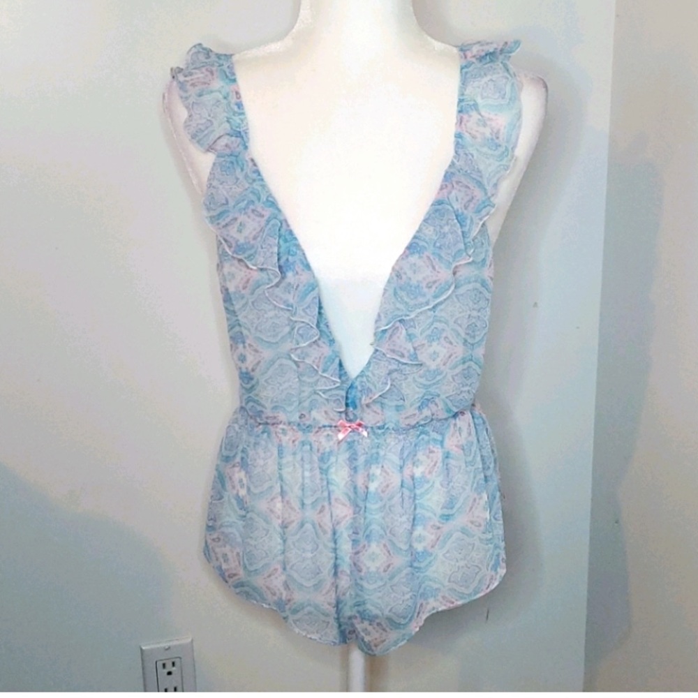 VS Paisley Sheer Romper Sz S
